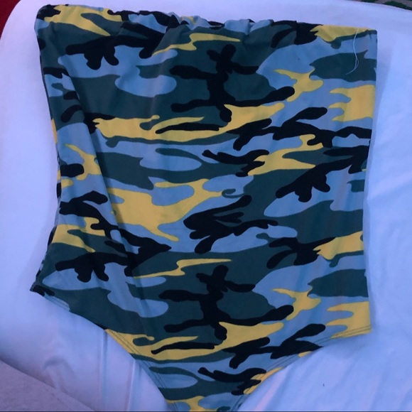 Forever 21 Tops - Forever21 Plus Camo Bodysuit